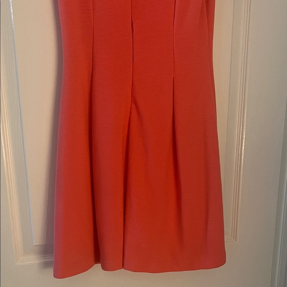 Elegant Coral Sleeveless Dress - Picture 5 of 7